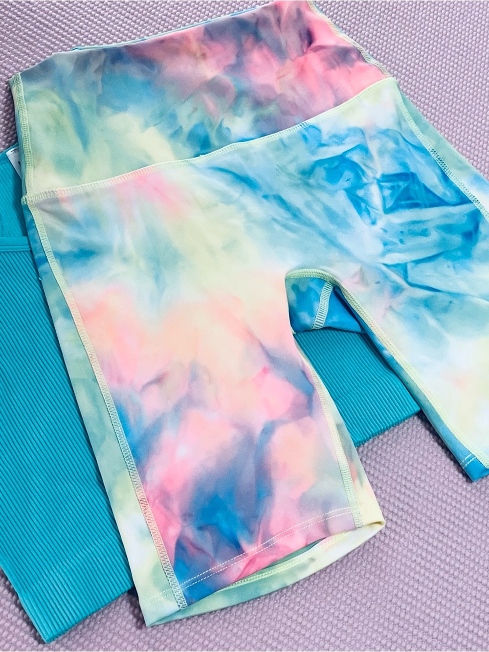 Tie Dye Pastel Biker Shorts